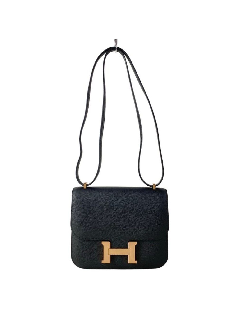 Hermes Shoulder Bag Constance III Mini Miroir Noir Rose Gold
